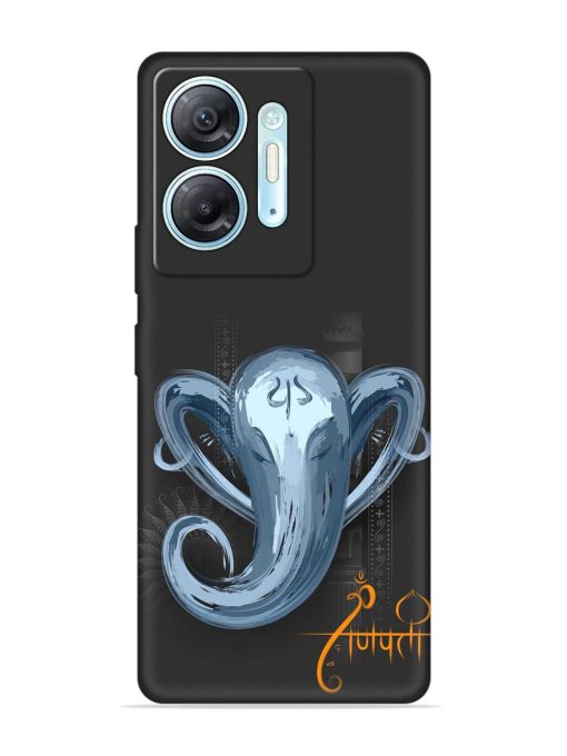 Illustration Lord Ganpati Embossed Soft Silicone Case for Infinix Hot 30 (5G) Zapvi