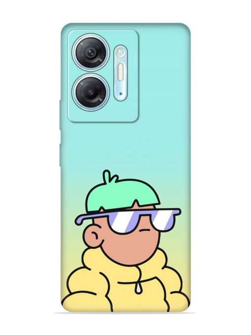 Doodles Cool Character Embossed Soft Silicone Case for Infinix Hot 30 (5G) Zapvi