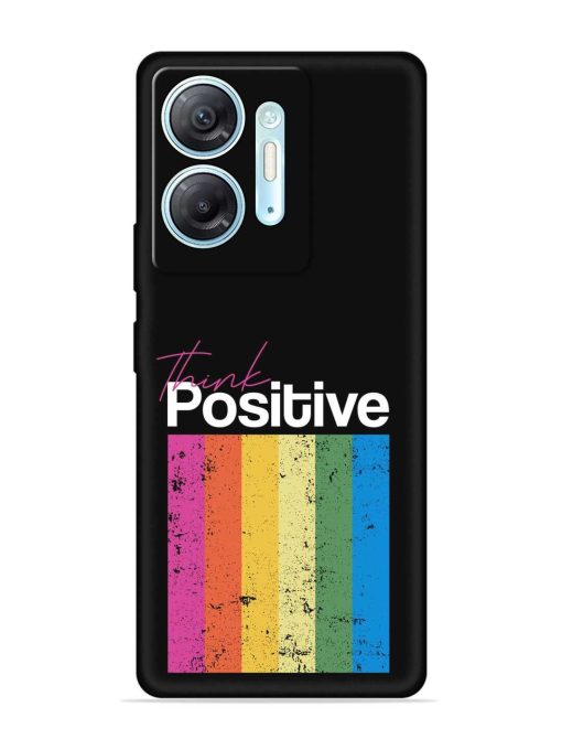 Think Positive Typography Embossed Soft Silicone Case for Infinix Hot 30 (5G)