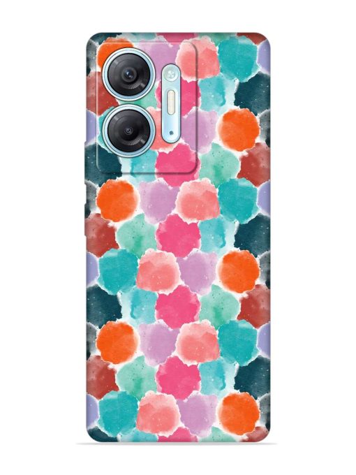 Colorful Seamless Pattern Embossed Soft Silicone Case for Infinix Hot 30 (5G) Zapvi