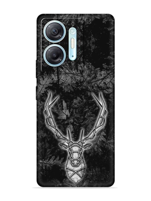 Ancient Deer Embossed Soft Silicone Case for Infinix Hot 30 (5G) Zapvi