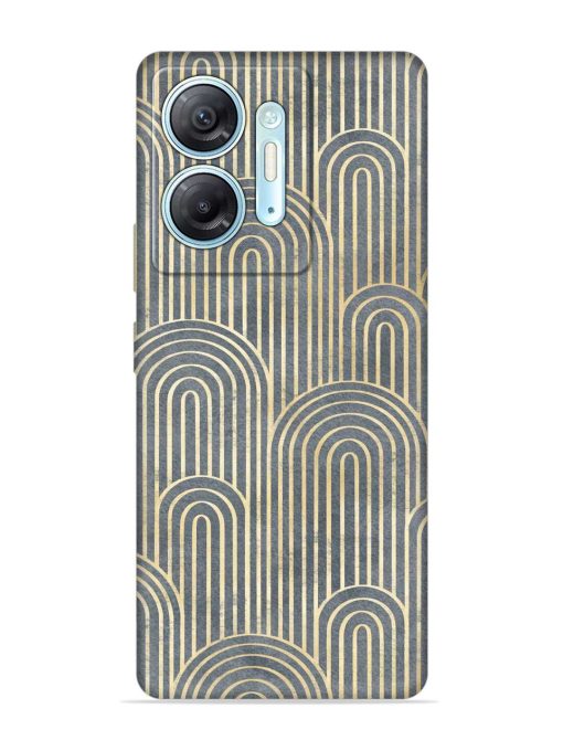 Art Deco Style Embossed Soft Silicone Case for Infinix Hot 30 (5G)