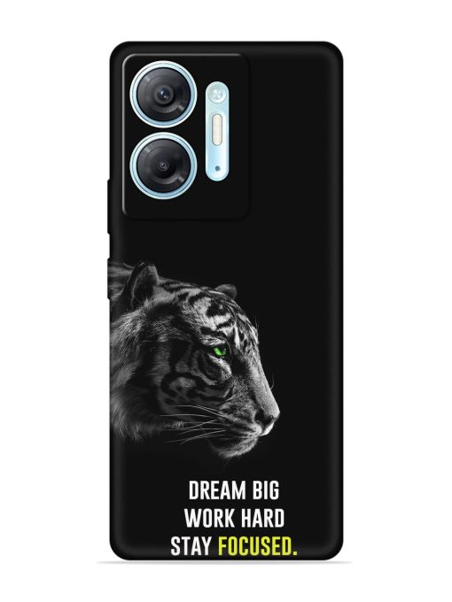 Dream Big Work Hard Embossed Soft Silicone Case for Infinix Hot 30 (5G) Zapvi