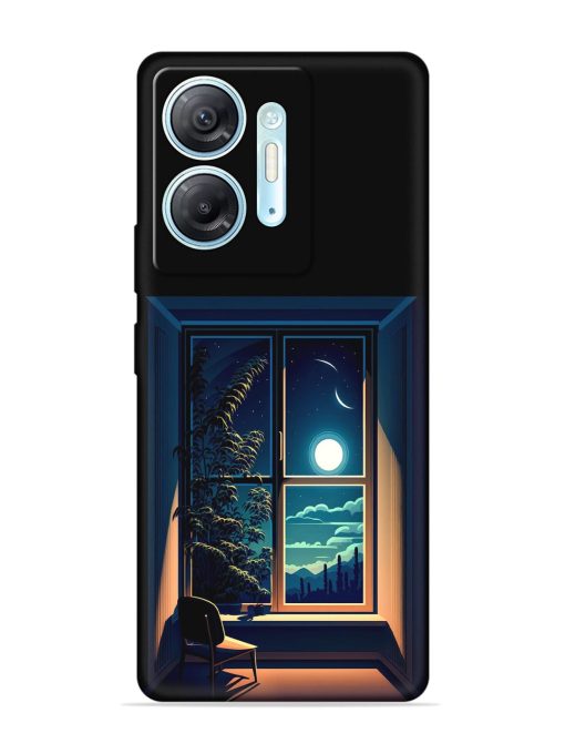 Night View At Window Embossed Soft Silicone Case for Infinix Hot 30 (5G) Zapvi