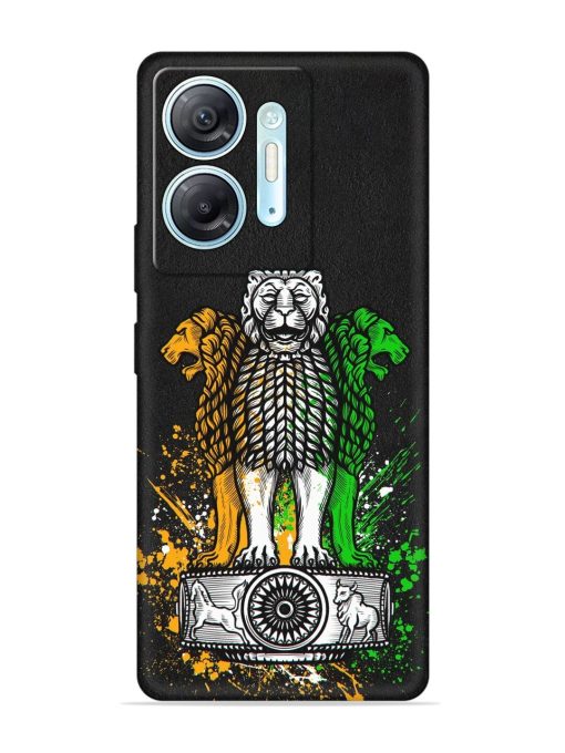 Pillars Of Ashoka Embossed Soft Silicone Case for Infinix Hot 30 (5G)