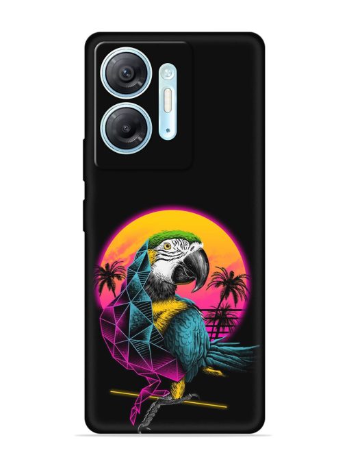 Rad Parrot Embossed Soft Silicone Case for Infinix Hot 30 (5G) Zapvi