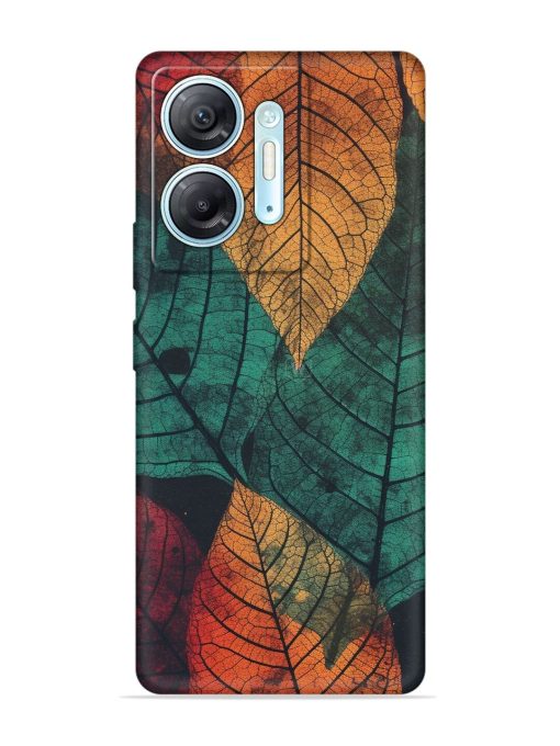 Leaves Artwork Embossed Soft Silicone Case for Infinix Hot 30 (5G)