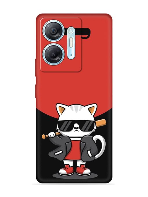 Cool Little Bear Cartoon Embossed Soft Silicone Case for Infinix Hot 30 (5G) Zapvi