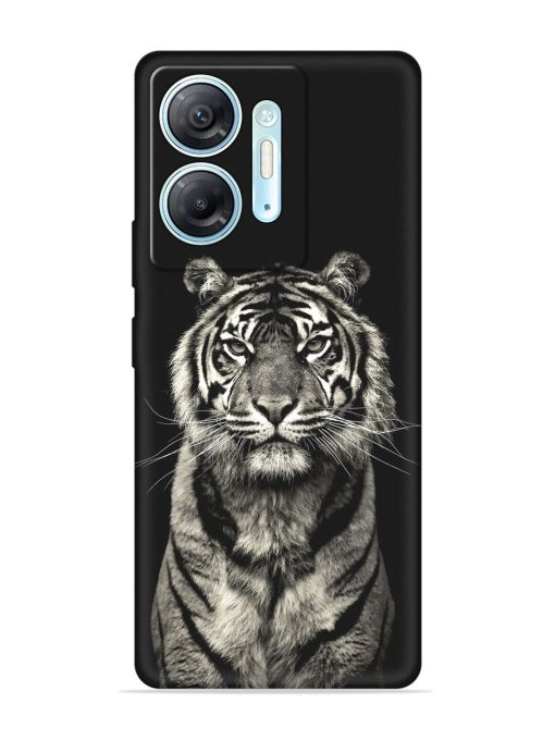 Tiger Art Embossed Soft Silicone Case for Infinix Hot 30 (5G)