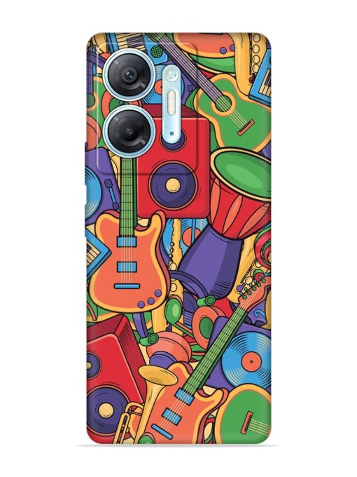 Colorful Music Art Embossed Soft Silicone Case for Infinix Hot 30 (5G) Zapvi