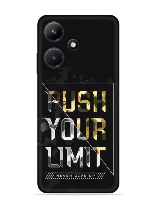 Push Your Limits Embossed Soft Silicone Case for Infinix Hot 30I