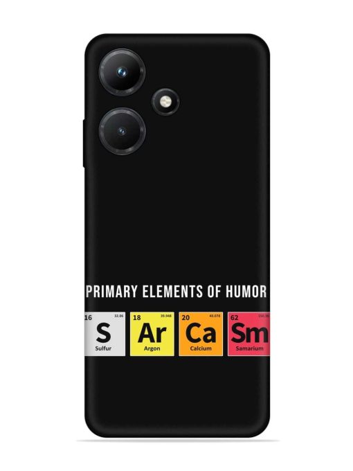 Primary Elements Humor Embossed Soft Silicone Case for Infinix Hot 30I Zapvi