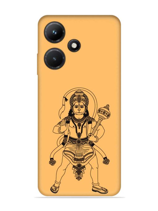 Indian God Hanuman Embossed Soft Silicone Case for Infinix Hot 30I Zapvi