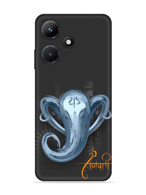 Illustration Lord Ganpati Embossed Soft Silicone Case for Infinix Hot 30I Zapvi