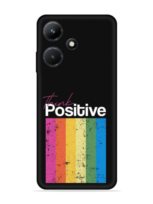 Think Positive Typography Embossed Soft Silicone Case for Infinix Hot 30I