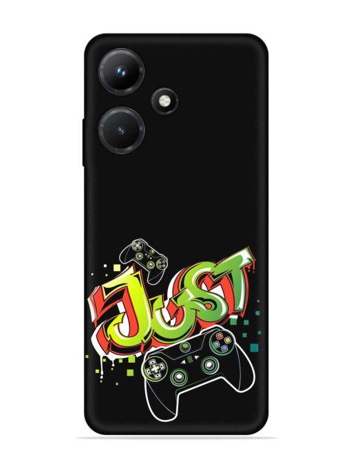 Graffiti Gamepad Illustration Embossed Soft Silicone Case for Infinix Hot 30I Zapvi