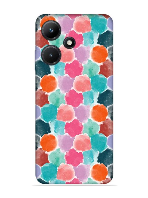 Colorful Seamless Pattern Embossed Soft Silicone Case for Infinix Hot 30I