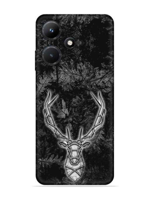 Ancient Deer Embossed Soft Silicone Case for Infinix Hot 30I Zapvi