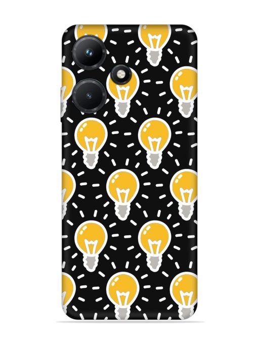 Light Bulb Seamless Embossed Soft Silicone Case for Infinix Hot 30I Zapvi