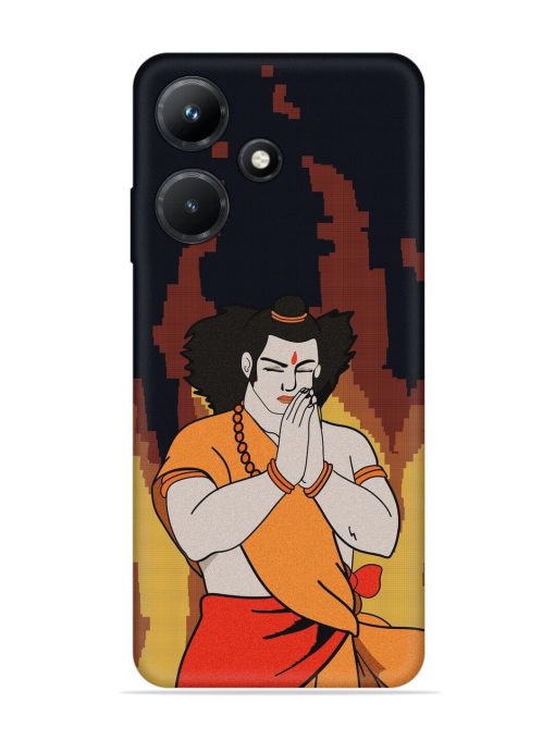 Shree Ram Vector Embossed Soft Silicone Case for Infinix Hot 30I Zapvi