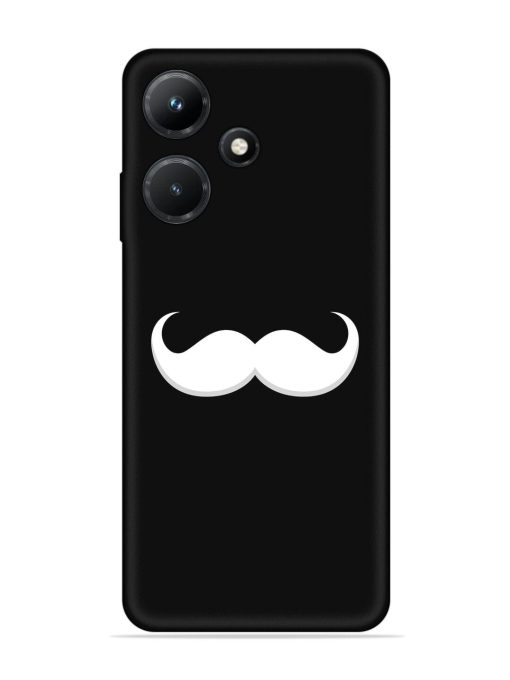 Mustache Vector Embossed Soft Silicone Case for Infinix Hot 30I Zapvi