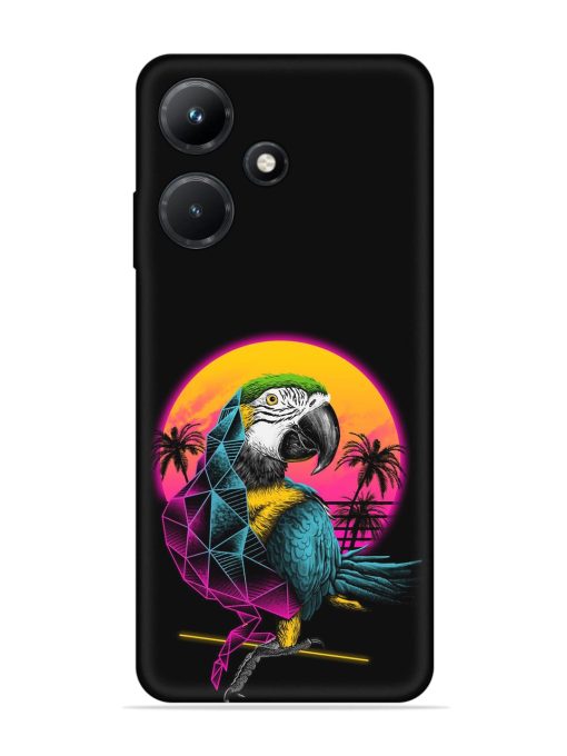 Rad Parrot Embossed Soft Silicone Case for Infinix Hot 30I Zapvi