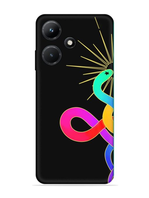 Art Geometric Abstraction Embossed Soft Silicone Case for Infinix Hot 30I