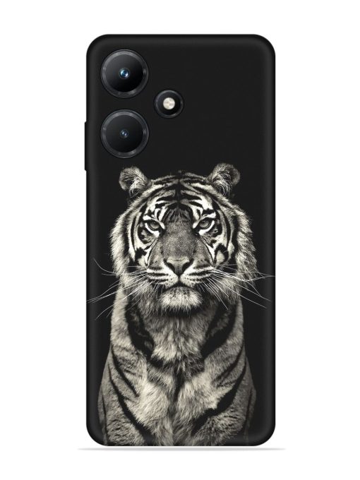 Tiger Art Embossed Soft Silicone Case for Infinix Hot 30I Zapvi