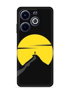 Black Ultra Vector Embossed Soft Silicone Case for Infinix Hot 40I