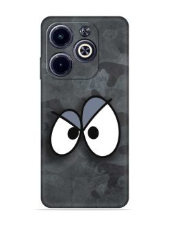 Big Eyes Night Mode Embossed Soft Silicone Case for Infinix Hot 40I
