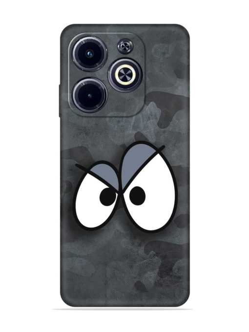 Big Eyes Night Mode Embossed Soft Silicone Case for Infinix Hot 40I Zapvi