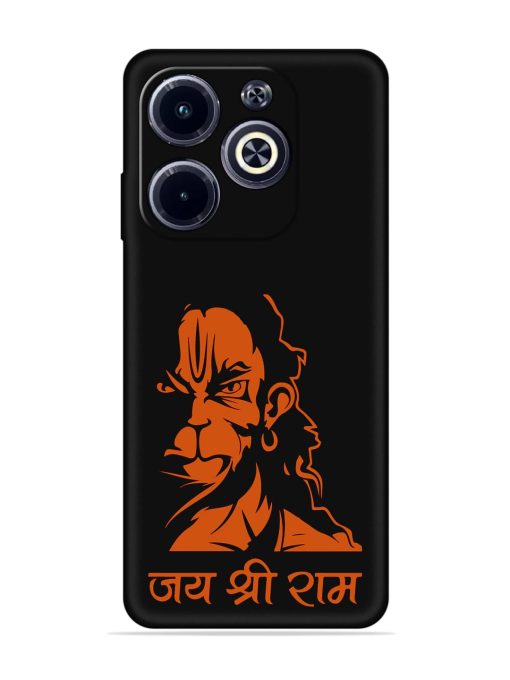 Angry Hanuman Embossed Soft Silicone Case for Infinix Hot 40I Zapvi