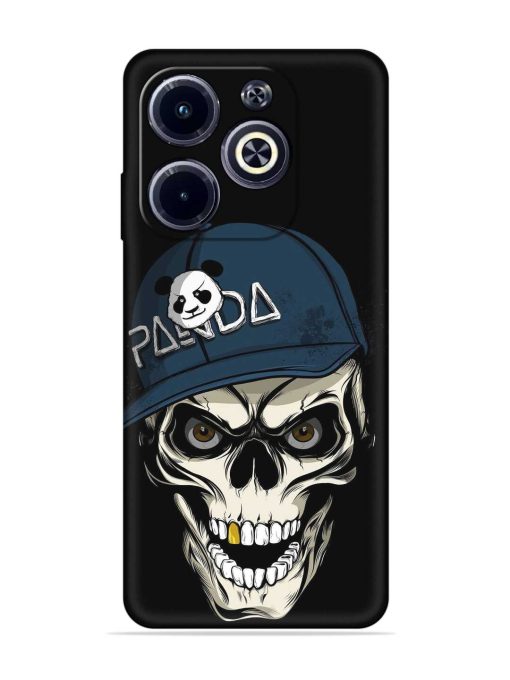 Panda Skull Embossed Soft Silicone Case for Infinix Hot 40I Zapvi