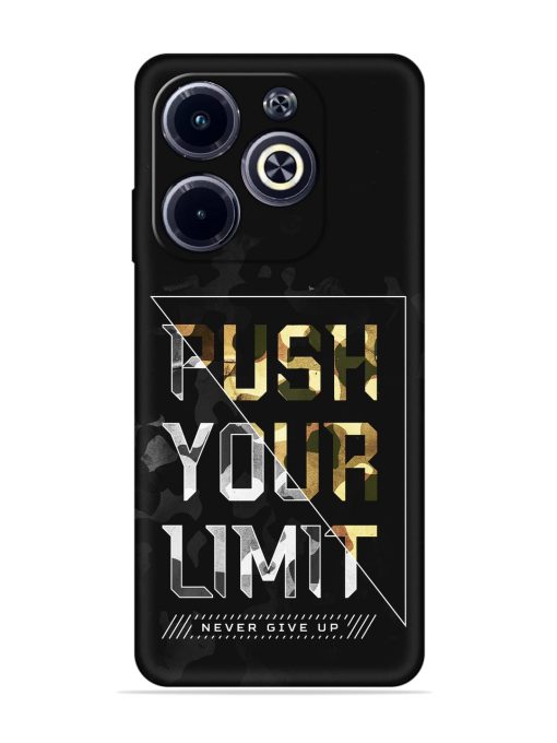 Push Your Limits Embossed Soft Silicone Case for Infinix Hot 40I Zapvi