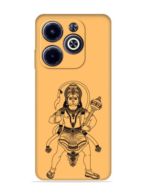 Indian God Hanuman Embossed Soft Silicone Case for Infinix Hot 40I Zapvi