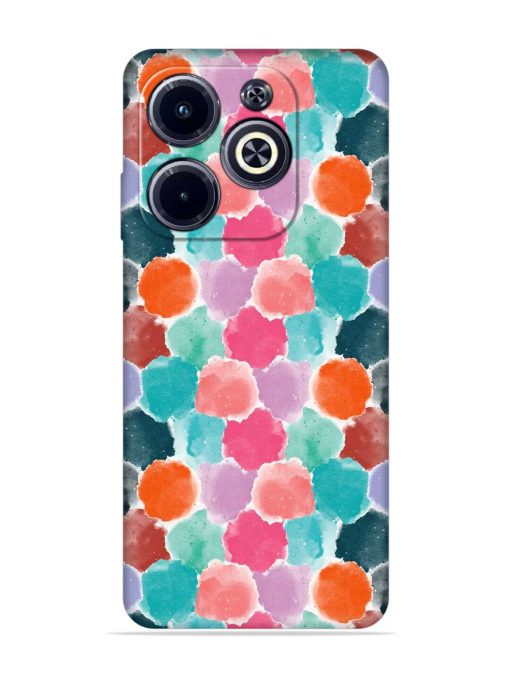 Colorful Seamless Pattern Embossed Soft Silicone Case for Infinix Hot 40I