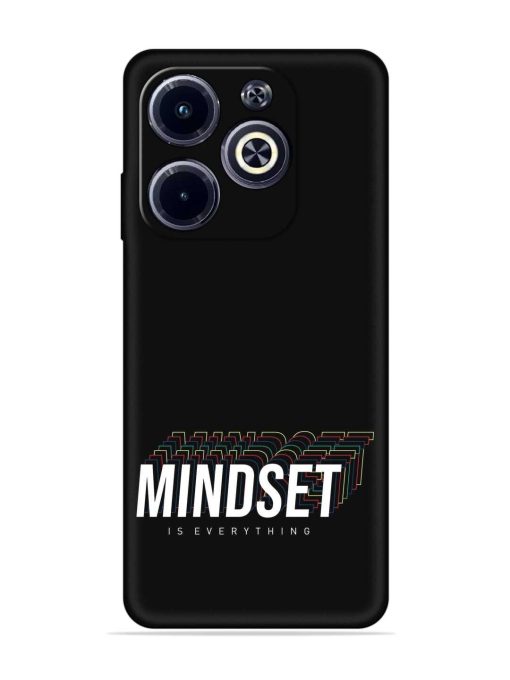 Mindset Everything Slogan Embossed Soft Silicone Case for Infinix Hot 40I Zapvi