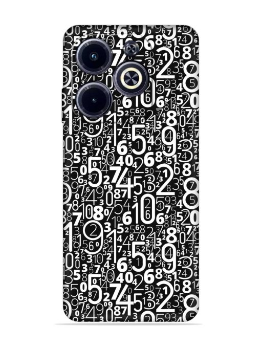 Many Numbers Different Embossed Soft Silicone Case for Infinix Hot 40I Zapvi