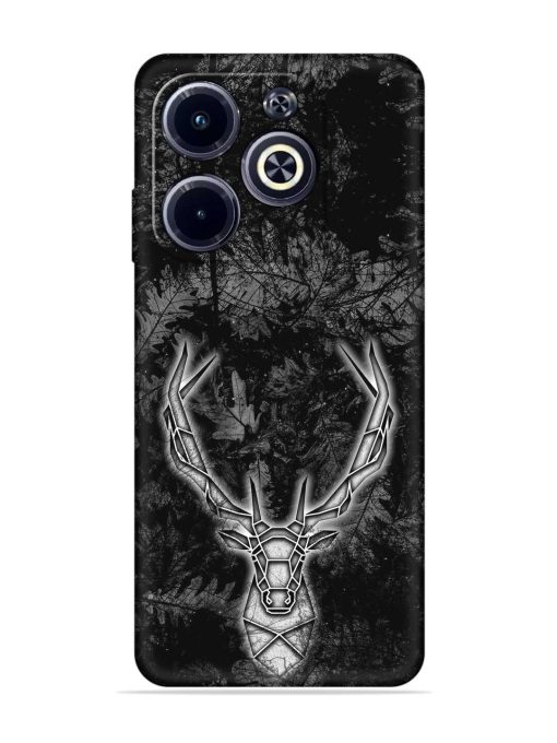 Ancient Deer Embossed Soft Silicone Case for Infinix Hot 40I Zapvi