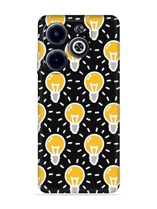 Light Bulb Seamless Embossed Soft Silicone Case for Infinix Hot 40I Zapvi