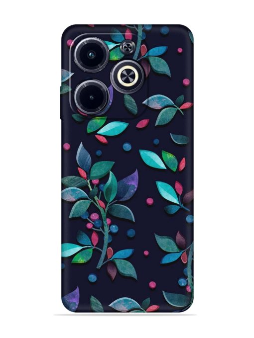 Decorative Watercolor Flower Embossed Soft Silicone Case for Infinix Hot 40I