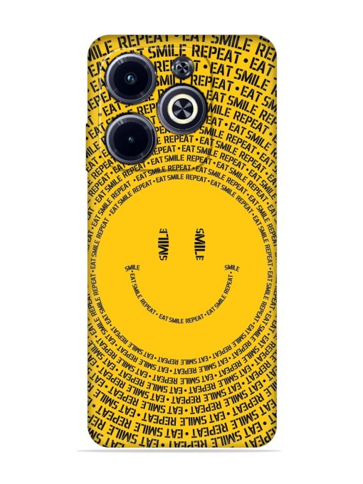 Smiley Embossed Soft Silicone Case for Infinix Hot 40I