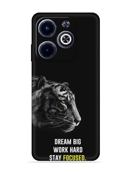 Dream Big Work Hard Embossed Soft Silicone Case for Infinix Hot 40I Zapvi