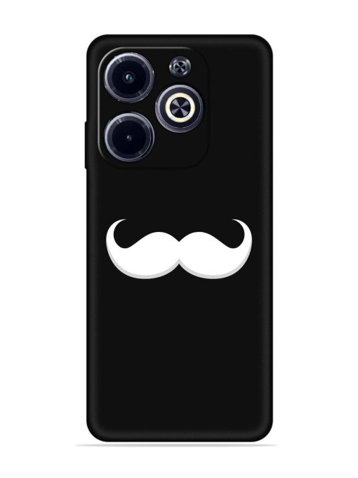 Mustache Vector Embossed Soft Silicone Case for Infinix Hot 40I