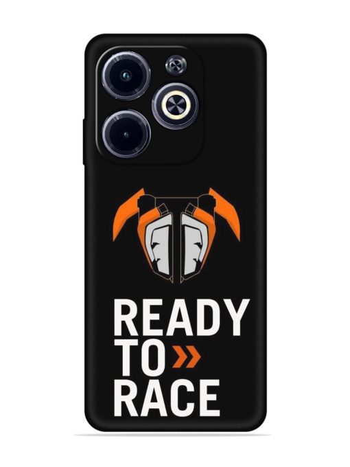 Ready To Race Embossed Soft Silicone Case for Infinix Hot 40I Zapvi