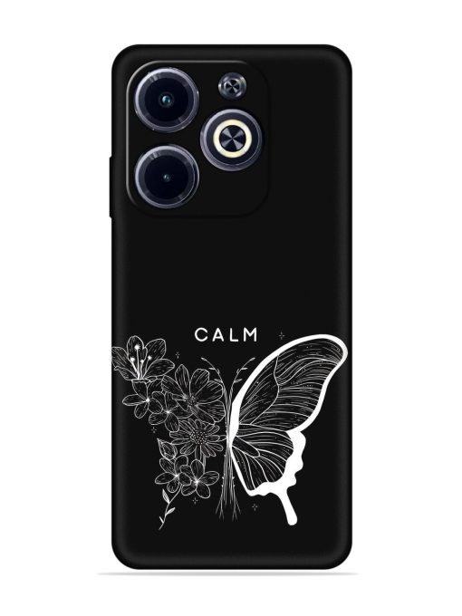 Calm Embossed Soft Silicone Case for Infinix Hot 40I Zapvi