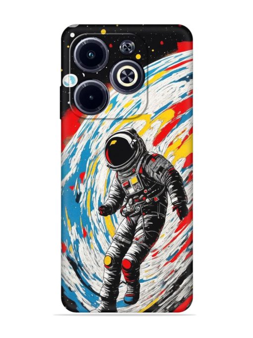 Astronaut Art Embossed Soft Silicone Case for Infinix Hot 40I Zapvi