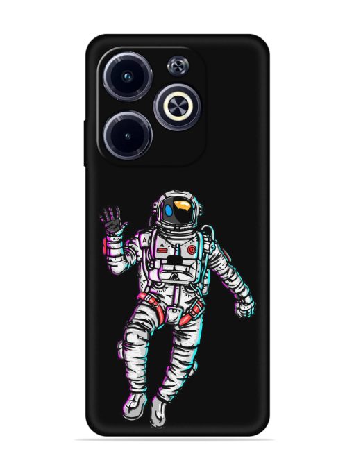 Spaceman Embossed Soft Silicone Case for Infinix Hot 40I Zapvi