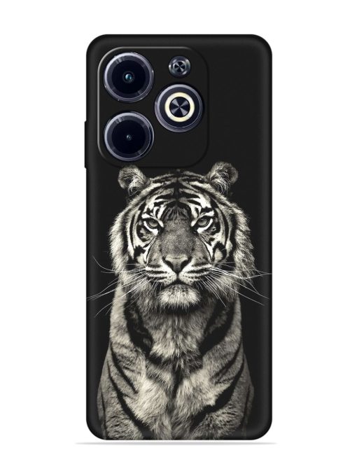 Tiger Art Embossed Soft Silicone Case for Infinix Hot 40I