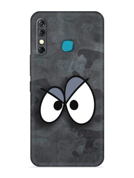 Big Eyes Night Mode Embossed Soft Silicone Case for Infinix Hot 8